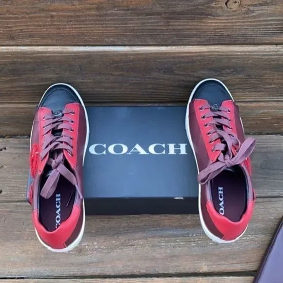 Coach Leather Sneakers Sz 8.5 - Picture 8 of 8